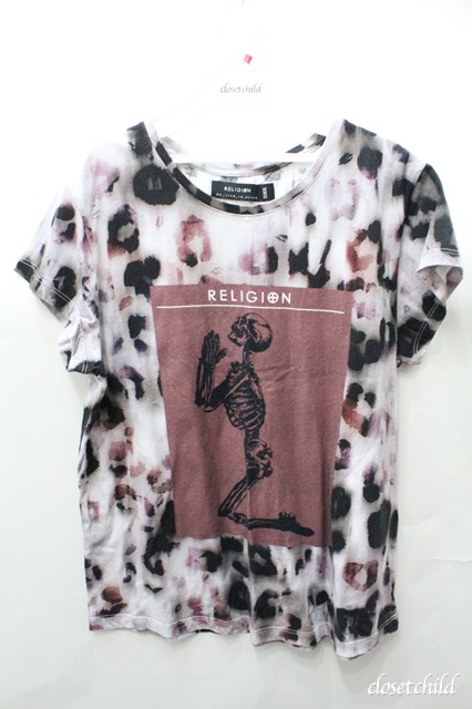 Religion Tシャツ.leopard Skull