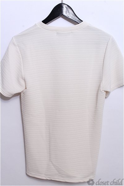 画像2: 【新品アウトレット】セレクトウェア Tシャツ.リブボーダーVネックＴシャツ /ホワイト/M B-18-08-12-003b-1-ts-0-m-YM-ZT-M098