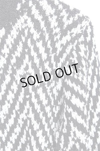 画像4: 【新品アウトレット】セレクトウェア ニット.総柄プルオーバーニット /ブラックxホワイト/F B-18-08-12-026b-1-to-0-m-YM-ZT-M098 (4)