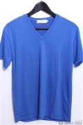 【新品アウトレット】セレクトウェア Tシャツ.カラーVネックTシャツ /ホワイト/L B-18-08-12-004b-1-ts-0-m-NA-ZT-M098