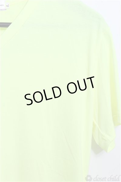 画像3: 【新品アウトレット】セレクトウェア Tシャツ.カラーVネックTシャツ /イエロー/L B-18-08-12-005b-1-ts-0-m-NA-ZT-M098 (3)