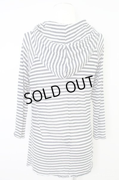 画像2: AG by EXPERIMENT パーカー.ボーダー7スリーブ 【現在買取対象外】/ネイビー/2 T-20-06-18-001-ag-to-NA-ZT091 (2)