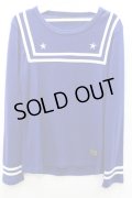 【SALE】Royal Pussy ニットソー.セーラーラインウールトップス【現在買取対象外】 /ブルー/1 O-20-09-26-063-Ro-sh-YM-ZT206