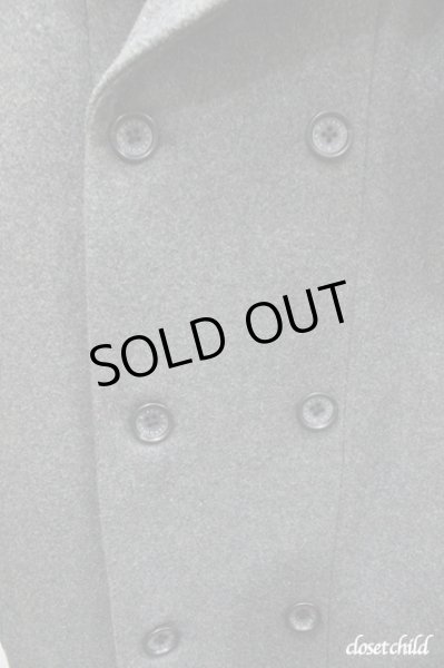 画像2: Black by VANQUISH コート.ショート丈メルトンスタンダードP /グレー/S O-20-10-08-020-Bl-ou-YM-ZT-M111 (2)