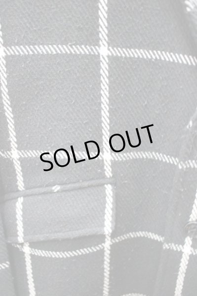 画像2: MIDAS コート.ウールチェックチェスター /ブラック/L O-20-11-12-006-MI-ou-YM-ZT-M118 (2)