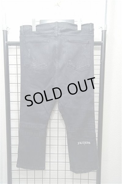 画像2: FR(13)NDS（ROYAL FLASH） パンツ.ダメージクロップドDENIM /ブラック/M S-20-12-11-010-FR-pa-KN-ZT099 (2)