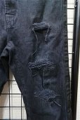 画像4: 【SALE】FR(13)NDS（ROYAL FLASH） パンツ.ダメージクロップドDENIM /ブラック/M S-20-12-11-010-FR-pa-KN-ZT099 (4)