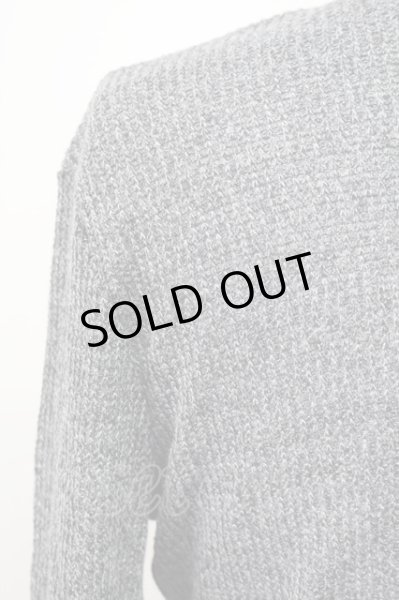 画像3: 【新品アウトレット】 Plunge フェイクレイヤードワッフルニット /グレー/F T-20-12-12-003l-1-to-SI-m-NA-ZT-M098 (3)