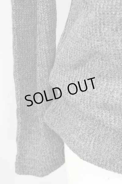 画像5: 【新品アウトレット】 Plunge フェイクレイヤードワッフルニット /グレー/F T-20-12-12-003l-1-to-SI-m-NA-ZT-M098 (5)