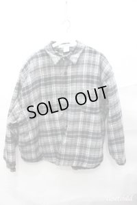 【SALE】AFYF（rovtski） ジャケット.チェック裏起毛ワイドブルゾン /ブラック/F O-20-12-19-029-Wr-ja-YM-ZT-M005