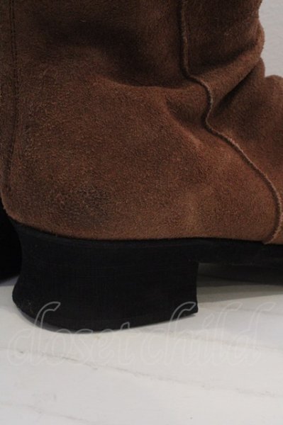 画像7: NO ID. ブーツ.キップスムースバックZIPドレープ O-22-12-26-083-NO-sho-YM-ZT-S006 (7)