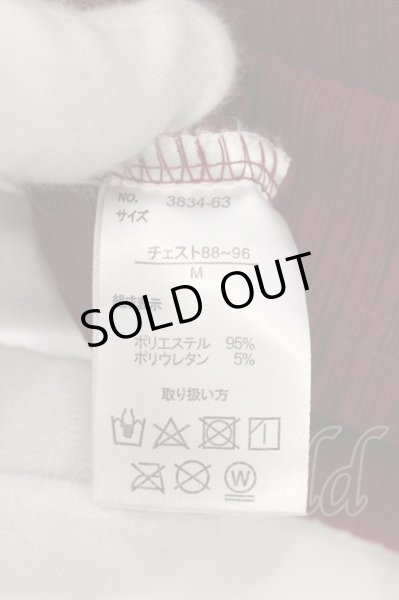 画像4: BERNINGS-SHO / ストライプジャガードVネックカットソー M ワイン O-24-07-23-010-BE-to-YM-ZT140 (4)