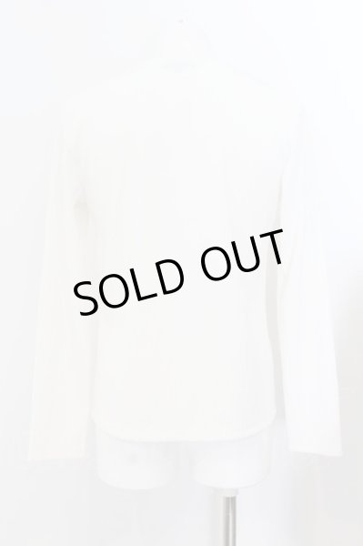 画像3: BERNINGS-SHO / ストライプジャガードVネックカットソー M ホワイト O-24-07-23-009-BE-to-YM-ZT140 (3)