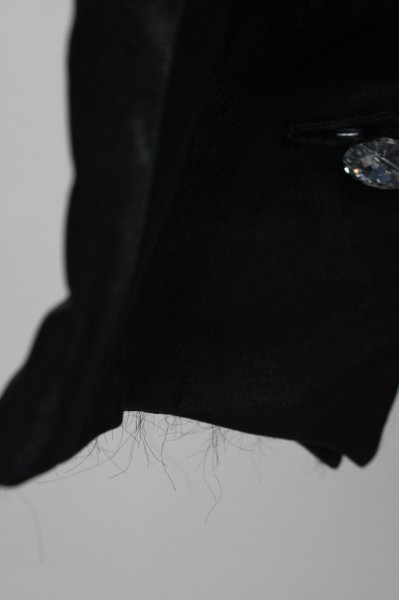 画像5: SOS TE NUTO / シャイニーピークドラペルテーラードジャケット 48 ブラック O-24-04-15-040-SO-ja-YM-ZT044 (5)