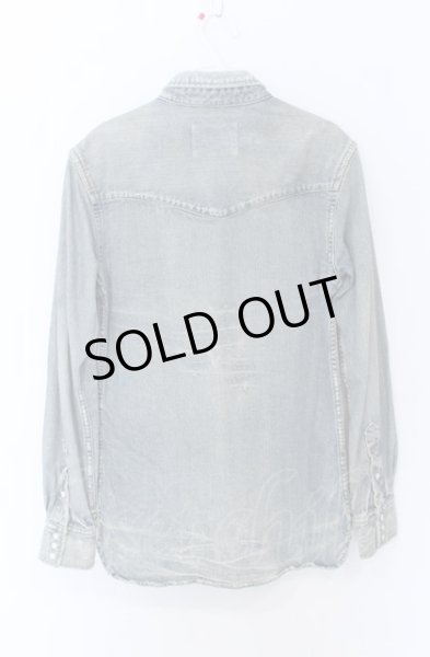 画像4: Moonage Devilment / S'exprimerコラボ　ヴィンテージデニムシャツ 44 インディゴ O-25-05-31-056-Mo-sh-YM-ZT370 (4)