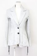 KMRii / ACRYLIC KNIT ジャケット 1（レディース） グレー O-25-02-13-011-KM-ja-YM-ZT370