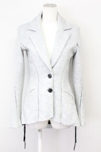 KMRii / ACRYLIC KNIT ジャケット 1（レディース） グレー O-25-02-13-011-KM-ja-YM-ZT370