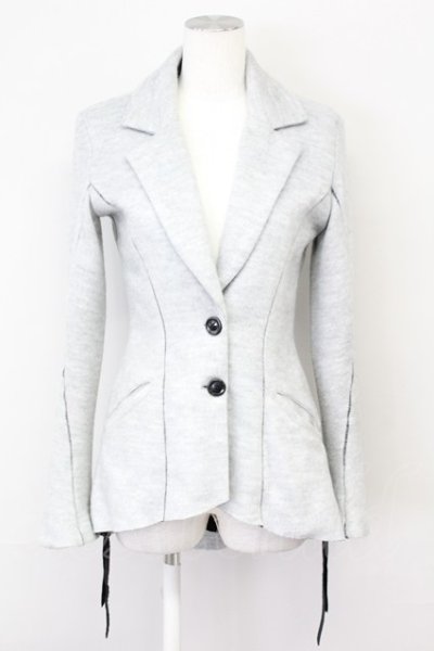 画像1: KMRii / ACRYLIC KNIT ジャケット 1（レディース） グレー O-25-02-13-011-KM-ja-YM-ZT370