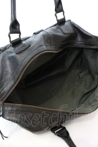 画像4: alfredoBANNISTER / レザーボストンバッグ  ブラック O-25-09-04-037-al-ba-YM-ZT-MK001 (4)