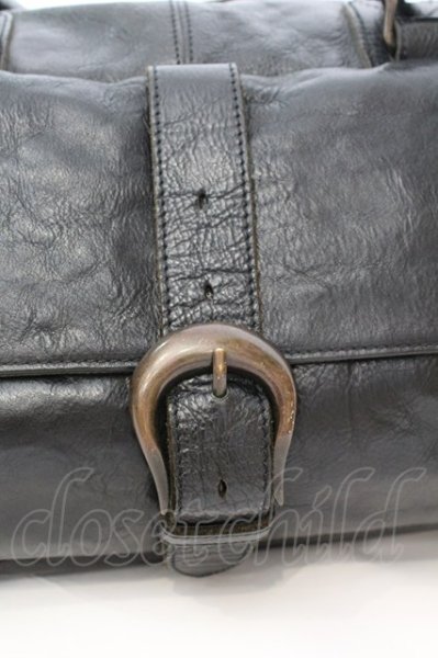 画像2: alfredoBANNISTER / レザーボストンバッグ  ブラック O-25-09-04-037-al-ba-YM-ZT-MK001 (2)