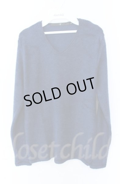 画像1: NO ID. / ビキューレラムパイルV-Nプルオーバーニットソー 1 ネイビー O-25-11-23-020-NO-to-YM-ZT204 (1)