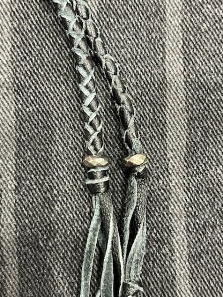 画像10: KMRii / MOON WALKER-01 レザーパッチデニムパンツ 1 グレー O-24-09-27-056-KM-pa-YM-ZT362 (10)