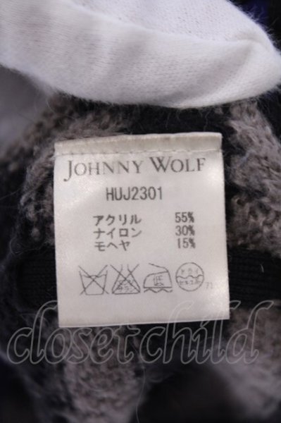 画像4: JOHNNY WOLF / SID【シド】モヘアボーダーニットソー 1 ブルーｘブラックｘグレー O-26-02-03-007-JO-to-YM-OS (4)