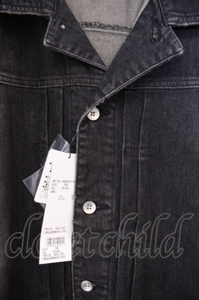 画像2: NO ID. / USEDデニムBIG ジャケット ONE ブラック O-26-02-03-016-NO-ja-YM-OS (2)