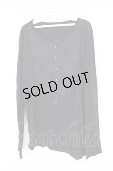 画像1: IFSIXWASNINE / LS-2/M ヘンリーネックカットソー【メンズ2】 2 ブラック O-26-02-03-024-IF-to-YM-ZT0206E (1)