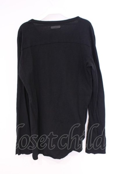 画像3: IFSIXWASNINE / LS-2/M ヘンリーネックカットソー【メンズ2】 2 ブラック O-26-02-03-024-IF-to-YM-OS (3)