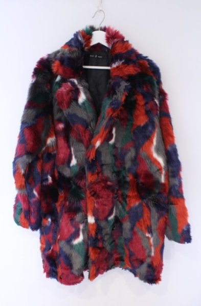 画像1: NO ID. BLACK / フェイクファーWブレストコート ONE マルチ O-26-02-06-001-NO-ou-YM-OS (1)