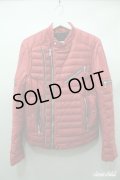 【SALE】BALMAIN ジャケット.BHR BLOUSON RIDERS /レッド/M O-21-01-08-001-Wr-ou-YM-ZT-M015