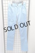 【SALE】Roshell パンツ.ストレッチツイルカラースリム /ライトブルー/S S-21-01-11-1004-Ro-pa-KN-ZT044