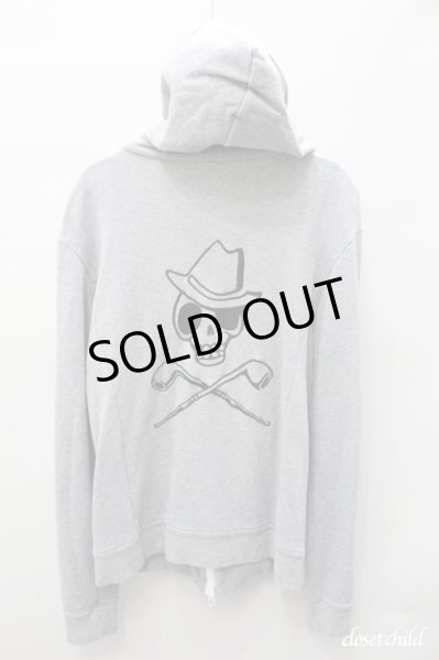 画像3: DROSHKY パーカー.バックロゴ刺繍クリスタルスワロジップ /グレー/ O-21-04-30-028-Wr-sh-YM-ZT234 (3)