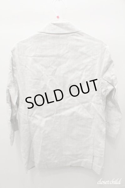 画像4: BUFFALO BOBS ジャケット.STUDENT-LINEN　5分袖　リネンテーラード /グレー/1 O-21-06-02-004-BU-ja-YM-ZT178 (4)