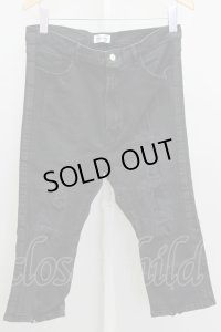FR(13)NDS（ROYAL FLASH） パンツ.ダメージクロップドDENIM /ブラック/M T-21-06-03-018-FR-pa-KN-ZT088