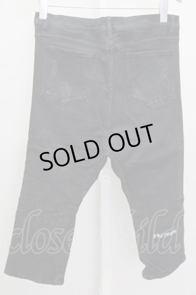 画像2: FR(13)NDS（ROYAL FLASH） パンツ.ダメージクロップドDENIM /ブラック/M T-21-06-03-018-FR-pa-KN-ZT088 (2)