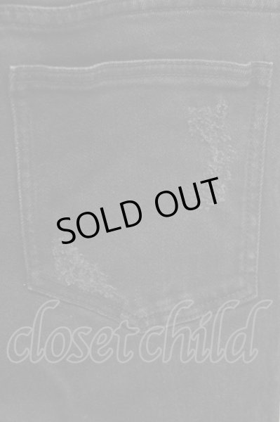 画像4: FR(13)NDS（ROYAL FLASH） パンツ.ダメージクロップドDENIM /ブラック/M T-21-06-03-018-FR-pa-KN-ZT088 (4)