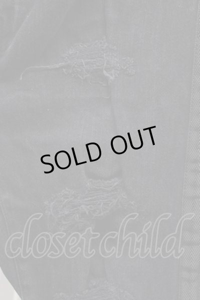 画像5: FR(13)NDS（ROYAL FLASH） パンツ.ダメージクロップドDENIM /ブラック/M T-21-06-03-018-FR-pa-KN-ZT088 (5)