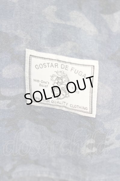 画像6: GOSTAR DE FUGA シャツ.Anonymous カモフラージュ柄 /ブルー/44 T-21-06-03-1011-GO-sh-KN-ZT143 (6)