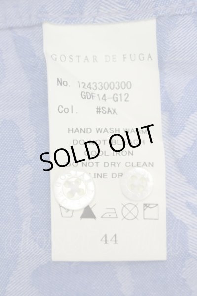 画像6: GOSTAR DE FUGA シャツ.ON DEMAND ジャガード /ブルー/44 T-21-06-03-1012-GO-sh-KN-ZT143 (6)