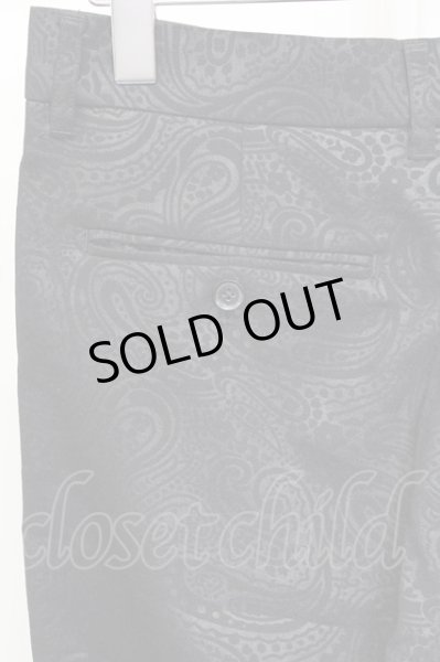 画像3: NO ID. パンツ.Pクロスペイズリーエンボストラベルアンクルトラウザーズ /ブラック/2 T-21-06-03-1025-NO-pa-KN-ZT024 (3)