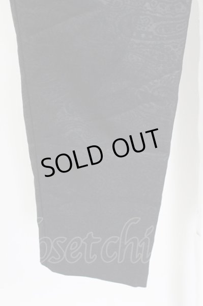 画像6: NO ID. パンツ.Pクロスペイズリーエンボストラベルアンクルトラウザーズ /ブラック/2 T-21-06-03-1025-NO-pa-KN-ZT024 (6)