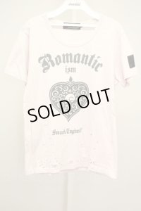 SMACK ENGINEER Tシャツ.クラッシュ HEART TEE /ピンク/M T-21-06-03-008-SM-ts-KN-ZT075