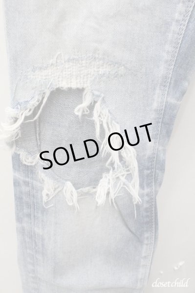 画像2: FUGA パンツ.DISATER ダメージスキニー /ライトブルー/46 O-21-06-05-029-FU-pa-YM-ZT237 (2)