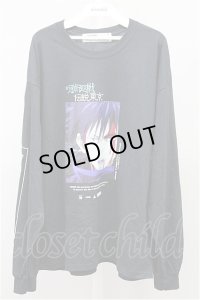 LEGENDA カットソー.呪術廻戦×LEGENDA 伏黒恵 Longsleeve /ブラック/F T-21-06-07-011-LE-ts-KN-ZT300