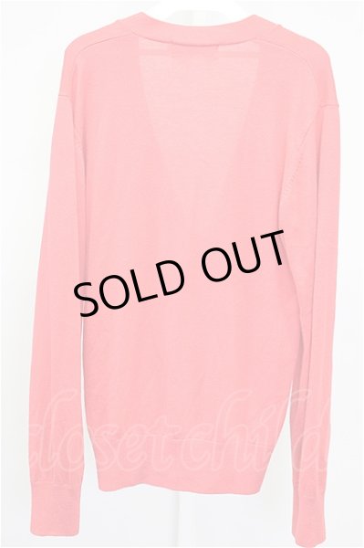 画像2: VANQUISH カーディガン.ワンポイントカラー /レッド/S T-21-06-09-003-VA-to-YM-ZT037 (2)