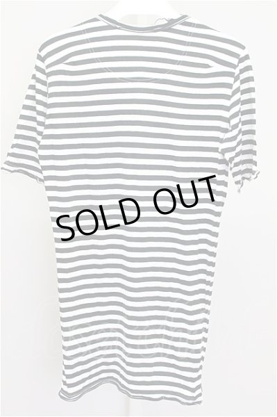 画像2: FranCisT_MOR.K.S. Tシャツ.ハイビスカルボーダーVネック /ブラック×ホワイト/2 T-21-06-09-011-Fr-ts-KN-ZT153 (2)