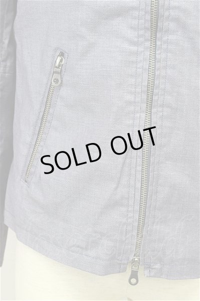 画像5: HIGH STREET ジャケット.リネンシングルライダース 【現在買取対象外】 /ブルーグレイ/S T-21-06-12-003-HI-ja-YM-ZT109 (5)