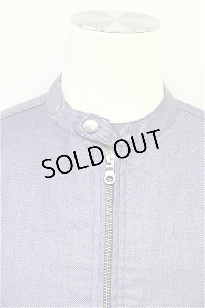 画像6: HIGH STREET ジャケット.リネンシングルライダース 【現在買取対象外】 /ブルーグレイ/S T-21-06-12-003-HI-ja-YM-ZT109 (6)